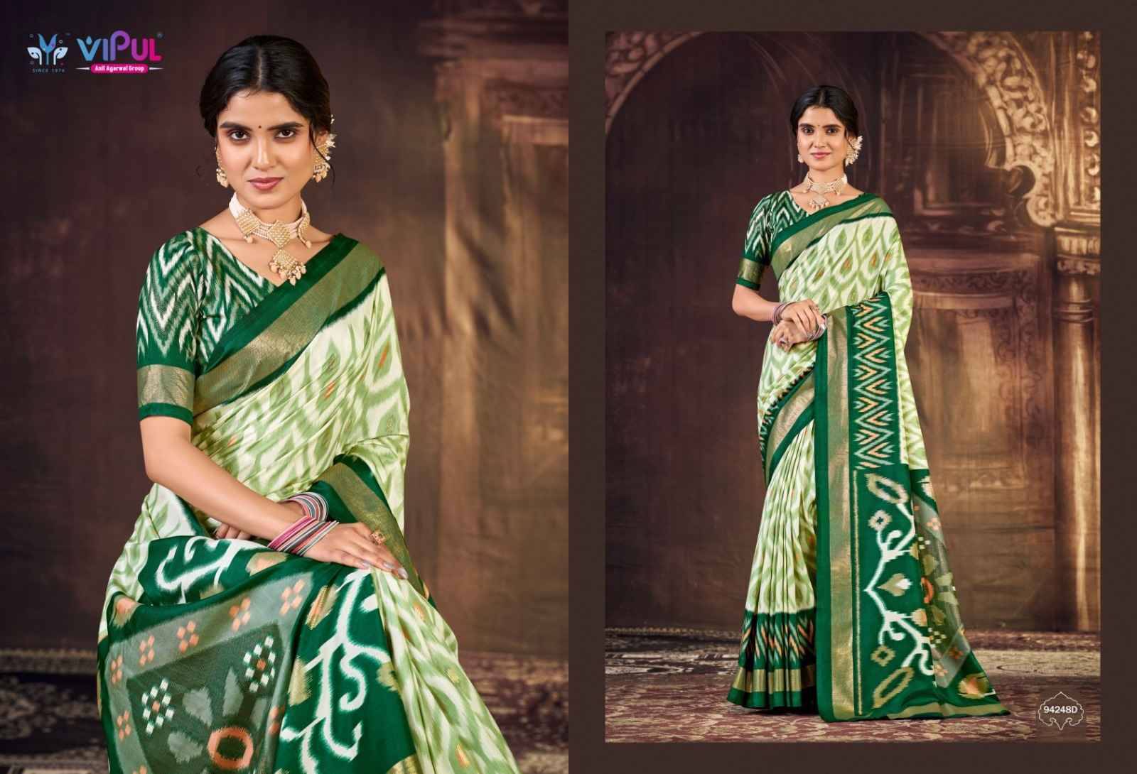 Sentosa silk Vol 12 94248 Series By Vipul Fashion Indian Traditional Wear Collection Beautiful Stylish Fancy Colorful Party Wear & Occasional Wear Weightless Sarees At Wholesale Price